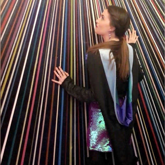 Wild Fable - Iridescent Sequined Skirt - Size XS - Picture 8 of 10